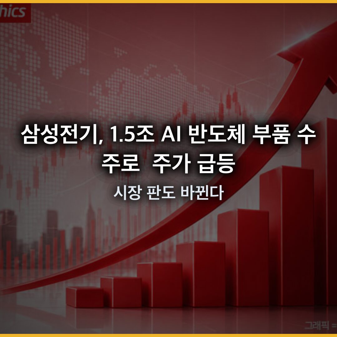 삼성전기, 1.5조 AI 반도체 부품 수주로 주가 급등…시장 판도 바뀐다