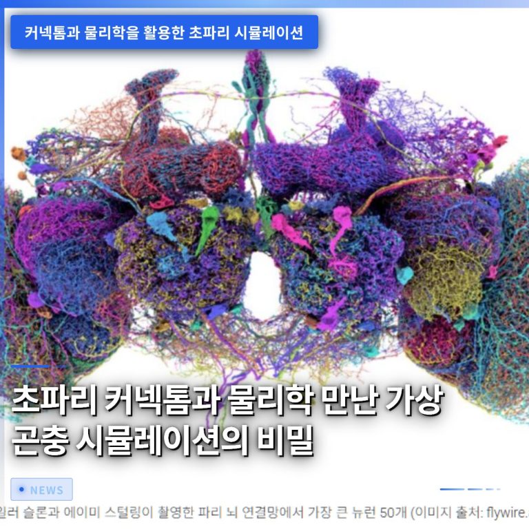 초파리 커넥톰과 물리학 만난 가상 곤충 시뮬레이션의 비밀