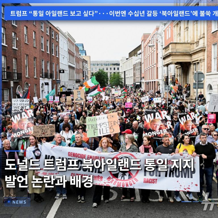 도널드 트럼프 북아일랜드 통일 지지 발언 논란과 배경