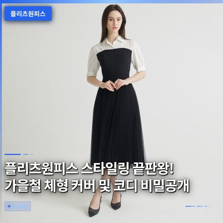 플리츠원피스 스타일링 끝판왕! 가을철 체형 커버 및 코디 비밀공개
