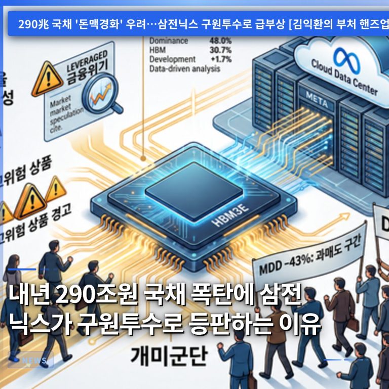 내년 290조원 국채 폭탄에 삼전 닉스가 구원투수로 등판하는 이유