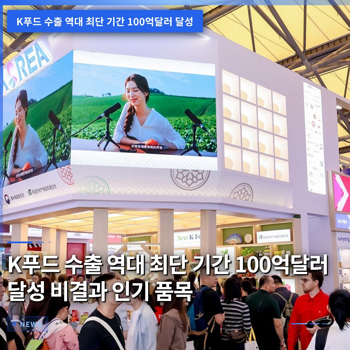 K푸드 수출 역대 최단 기간 100억달러 달성 비결과 인기 품목