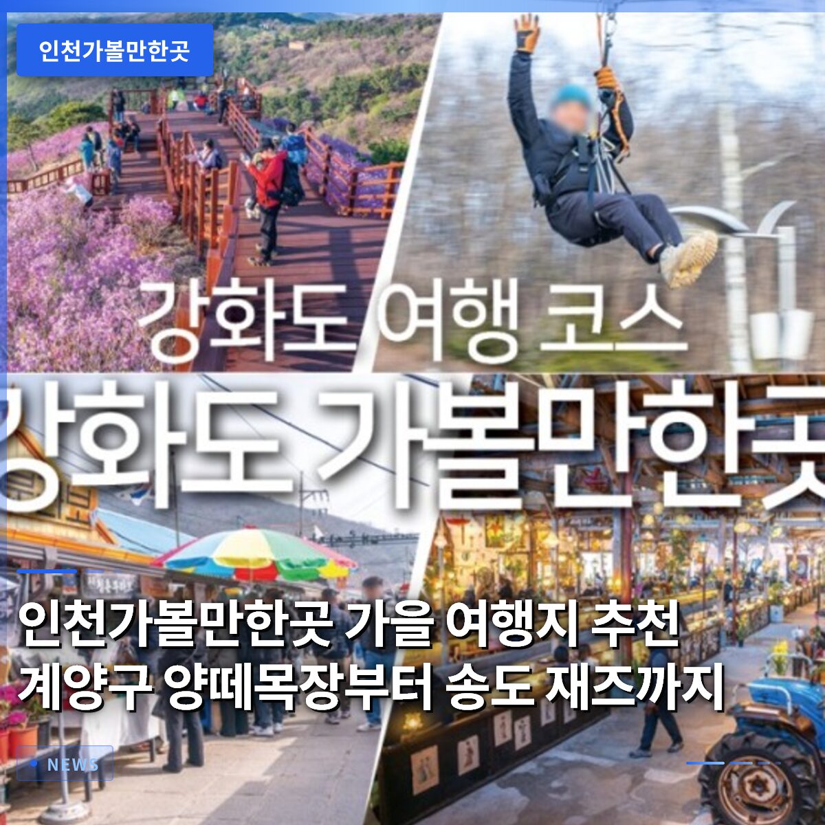 인천가볼만한곳 가을 여행지 추천 계양구 양떼목장부터 송도 재즈까지