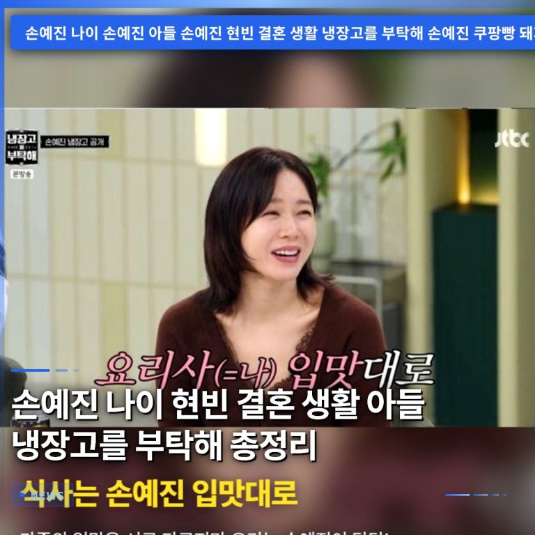 손예진 나이 현빈 결혼 생활 아들 냉장고를 부탁해 총정리
