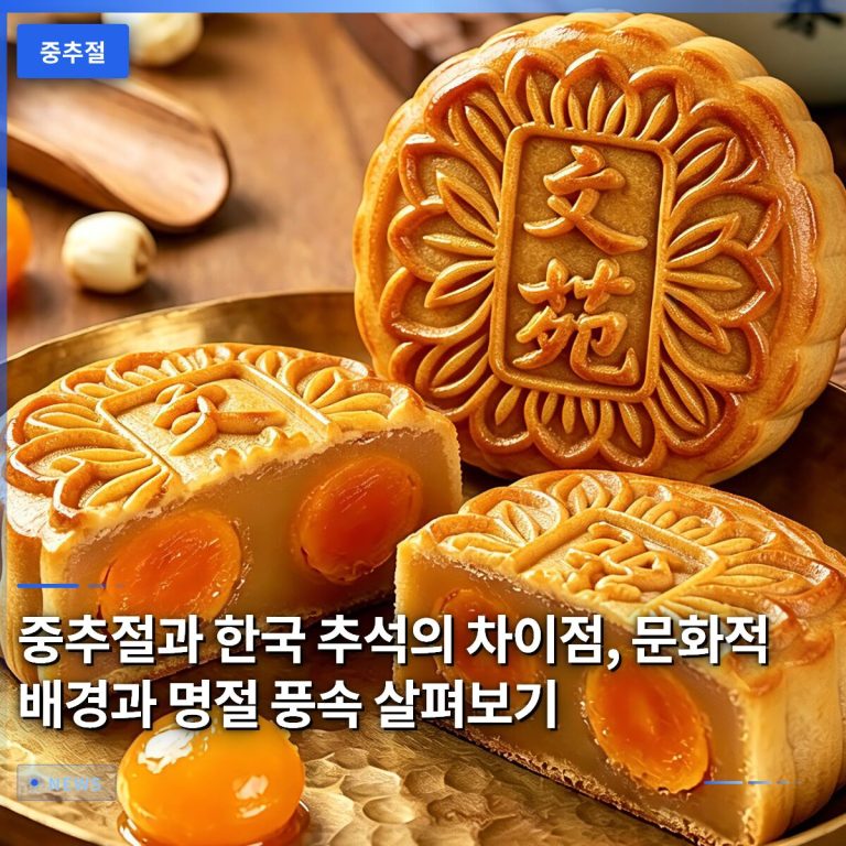 중추절과 한국 추석의 차이점, 문화적 배경과 명절 풍속 살펴보기