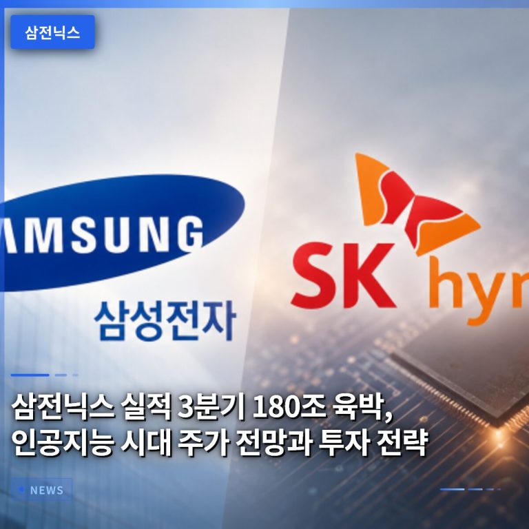 삼전닉스 실적 3분기 180조 육박, 인공지능 시대 주가 전망과 투자 전략