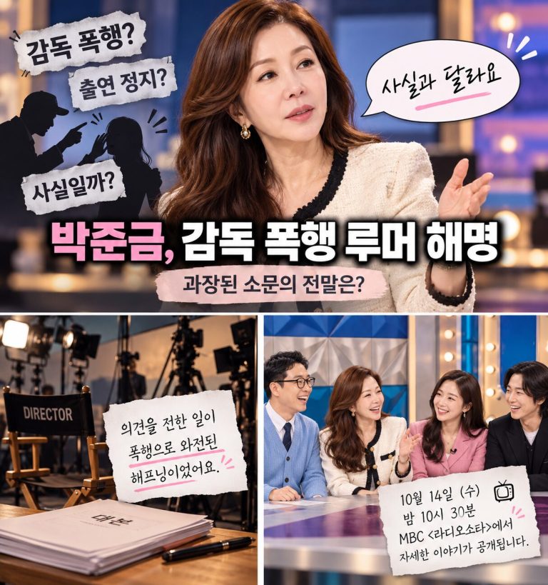 박준금 감독 폭행 루머 해명, 뺨 때려 출연 정지설 진실은