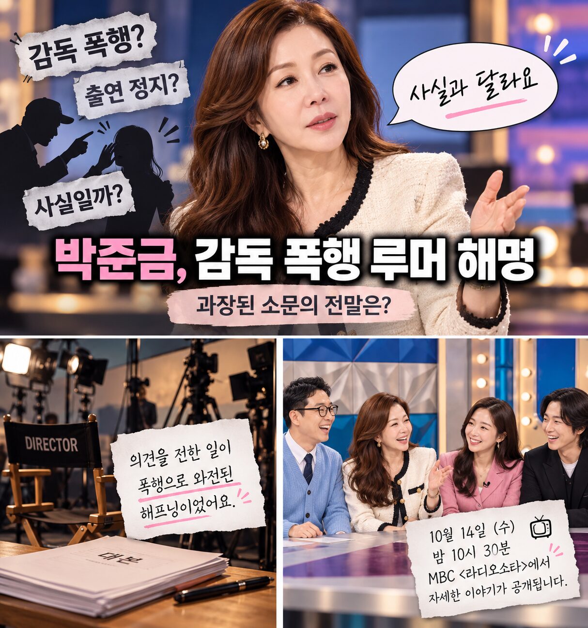 박준금 감독 폭행 루머 해명, 뺨 때려 출연 정지설 진실은