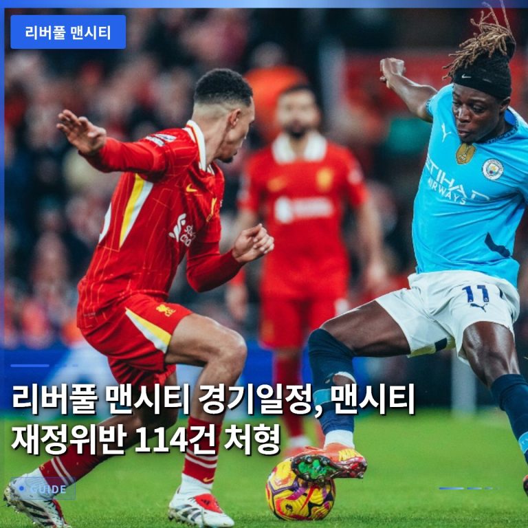 리버풀 맨시티 경기일정, 맨시티 재정위반 114건 처형