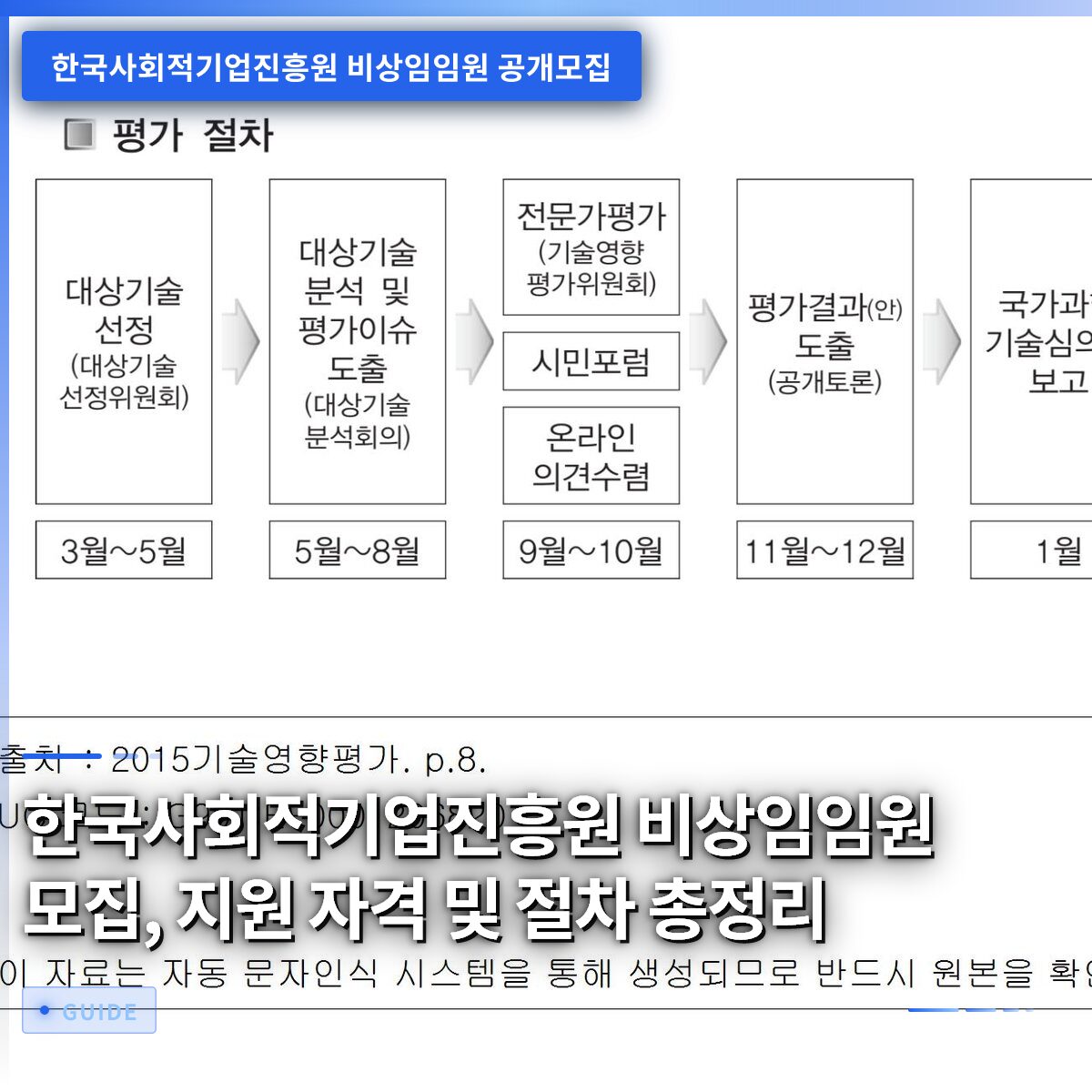 한국사회적기업진흥원 비상임임원 모집, 지원 자격 및 절차 총정리