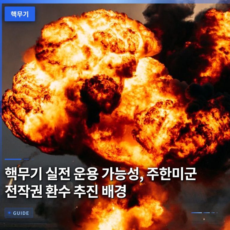 핵무기 실전 운용 가능성, 주한미군 전작권 환수 추진 배경
