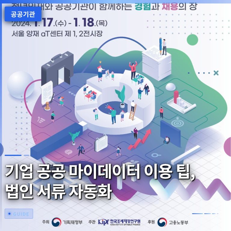 기업 공공 마이데이터 이용 팁, 법인 서류 자동화
